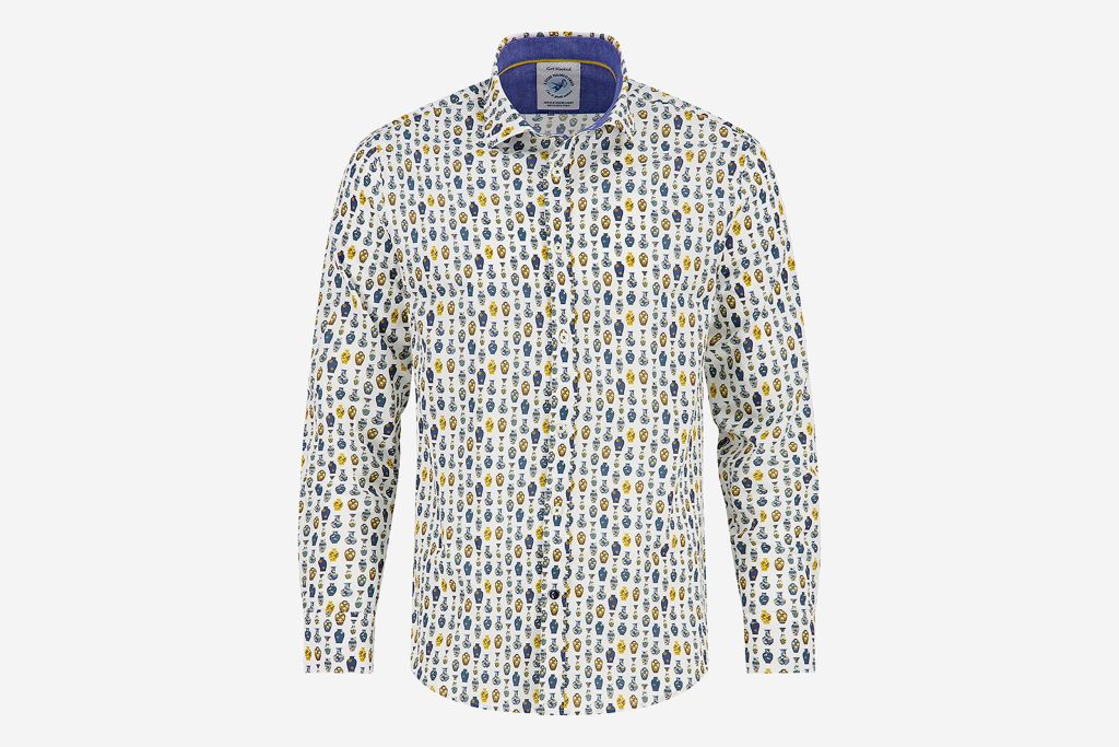 SHIRT VASE GOLD YELLOW