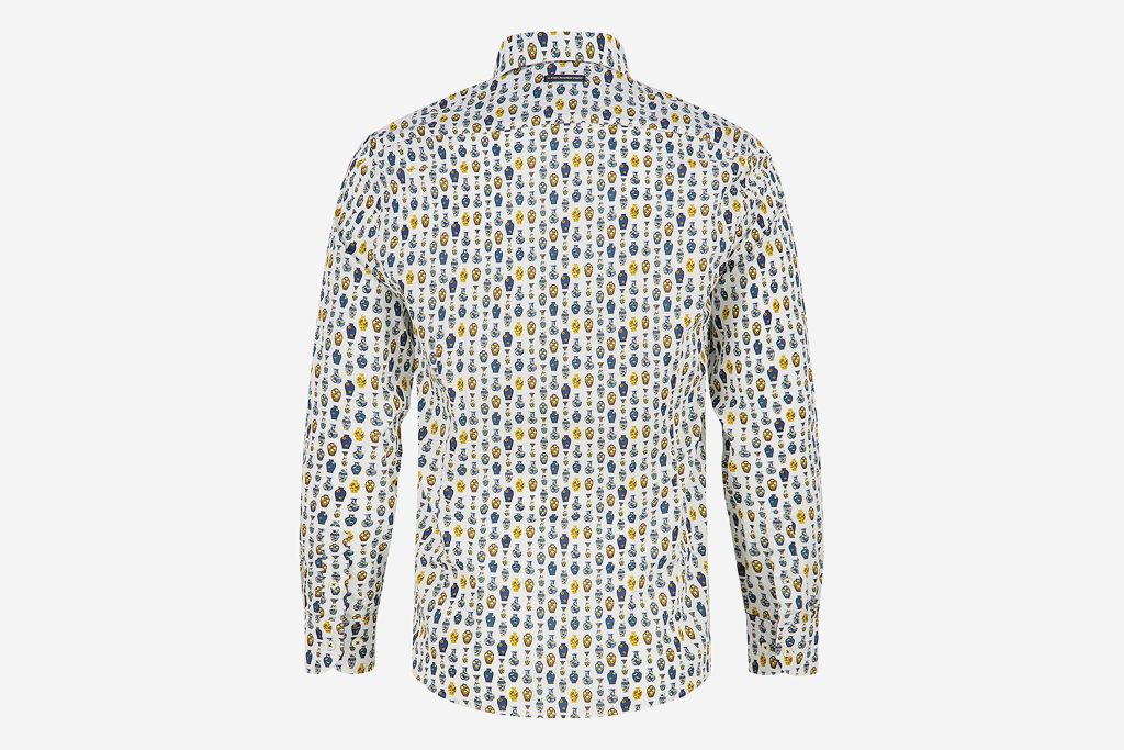 SHIRT VASE GOLD YELLOW