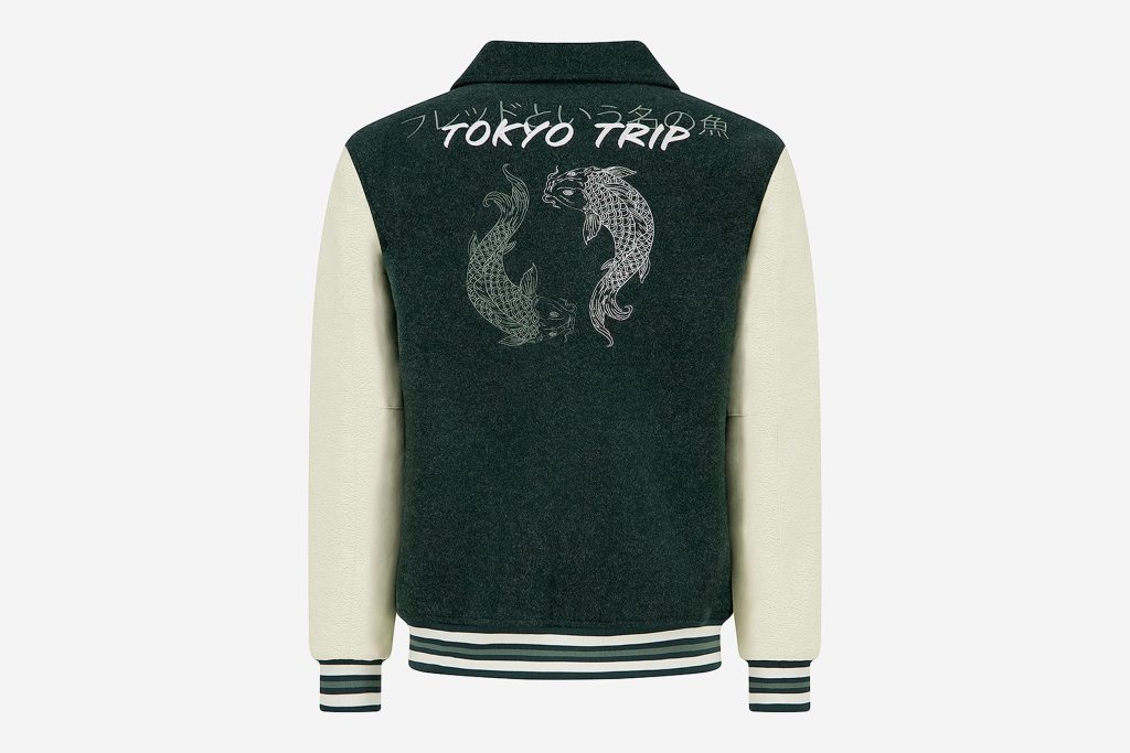 BASEBALL JACKET DARK GREEN