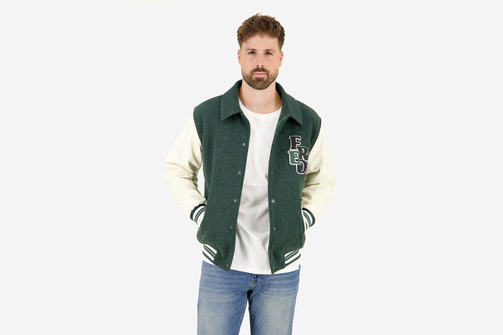 BASEBALL JACKET DARK GREEN