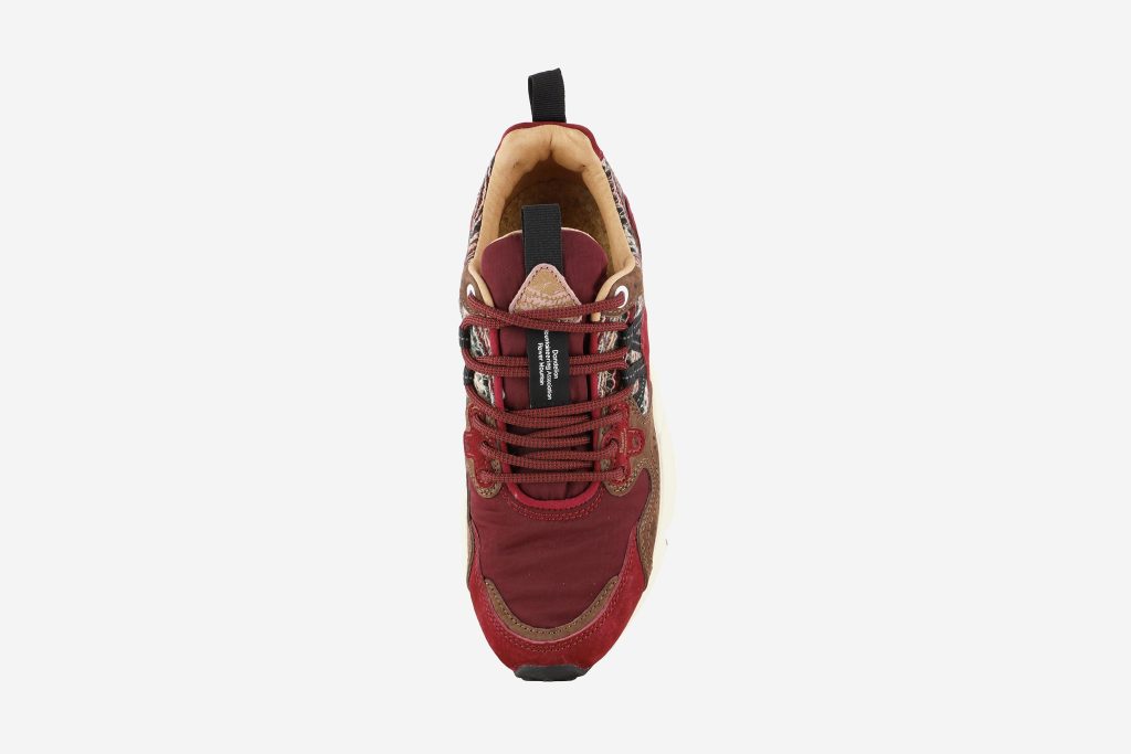 YAMANO 3 UNI SUEDE FABRIC CHECKED BORDEAUX