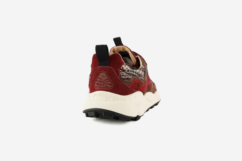 YAMANO 3 UNI SUEDE FABRIC CHECKED BORDEAUX