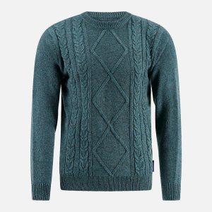 PULLOVER CABLE FOREST GREEN - Image 1