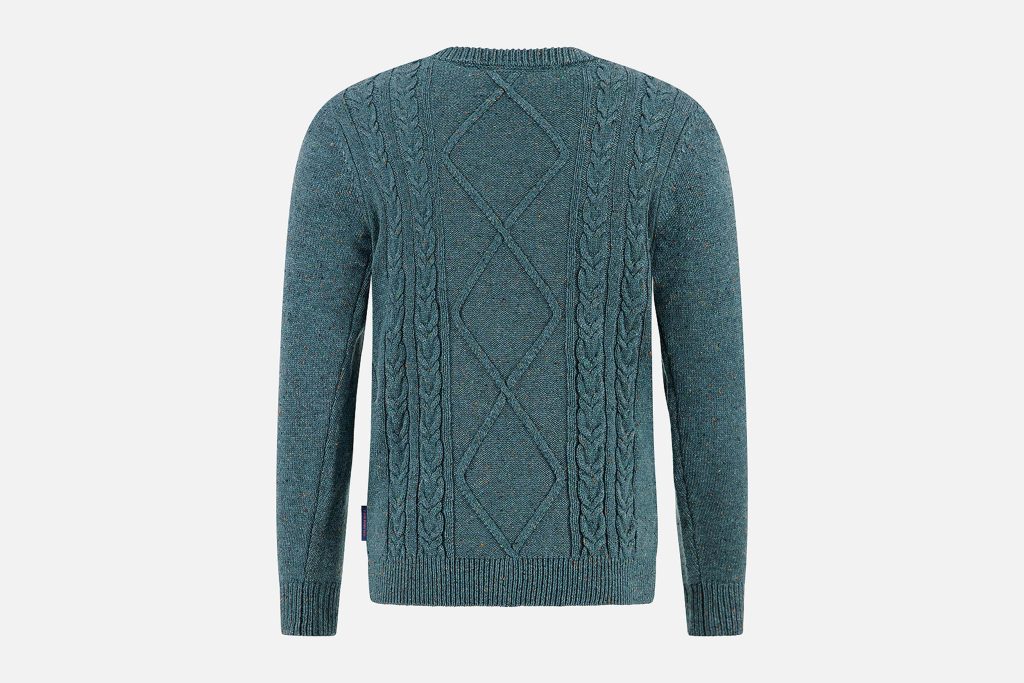 PULLOVER CABLE FOREST GREEN