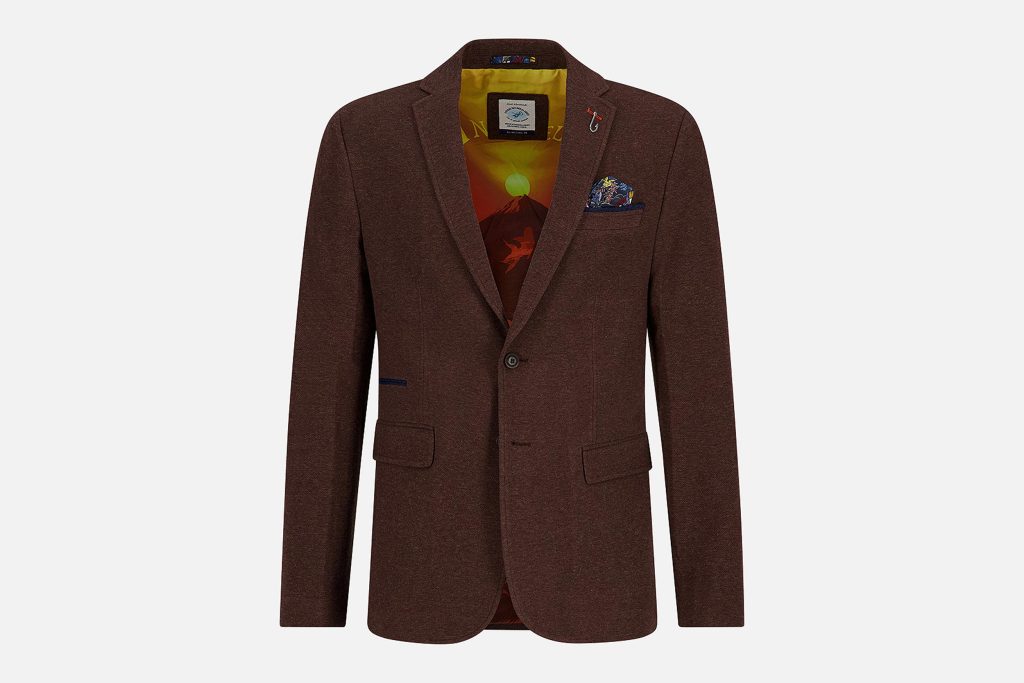 BLAZER PIQUE CHOCOLAT BROWN