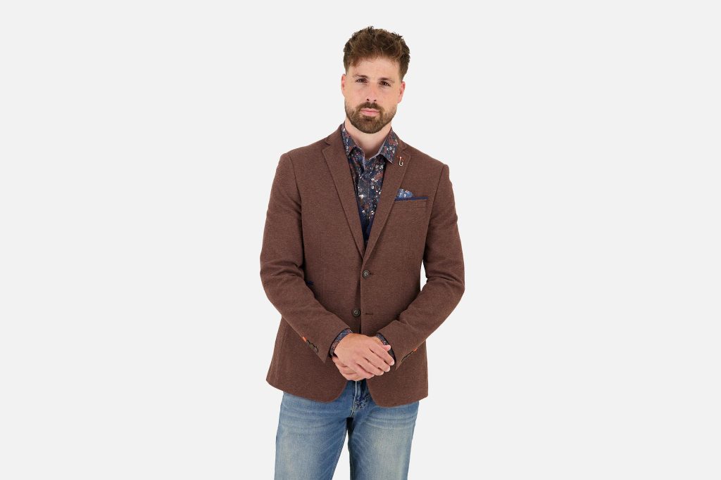 BLAZER PIQUE CHOCOLAT BROWN