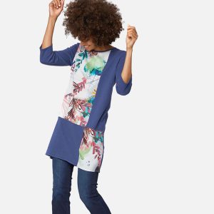 TUNIC FLEURETTE BLEU - Image 3