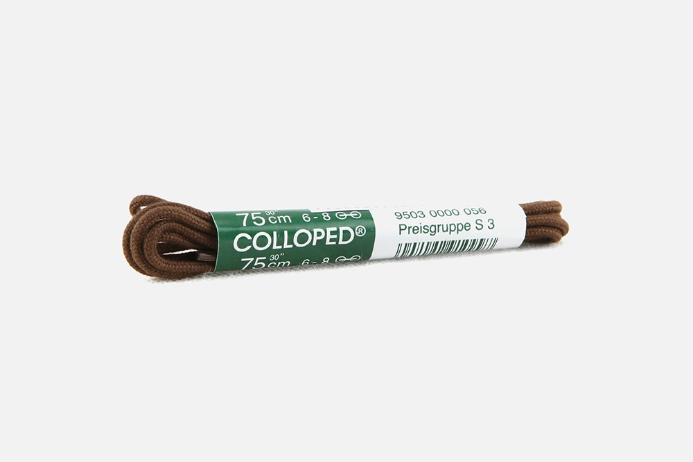 LACET FIN COTON MARRON