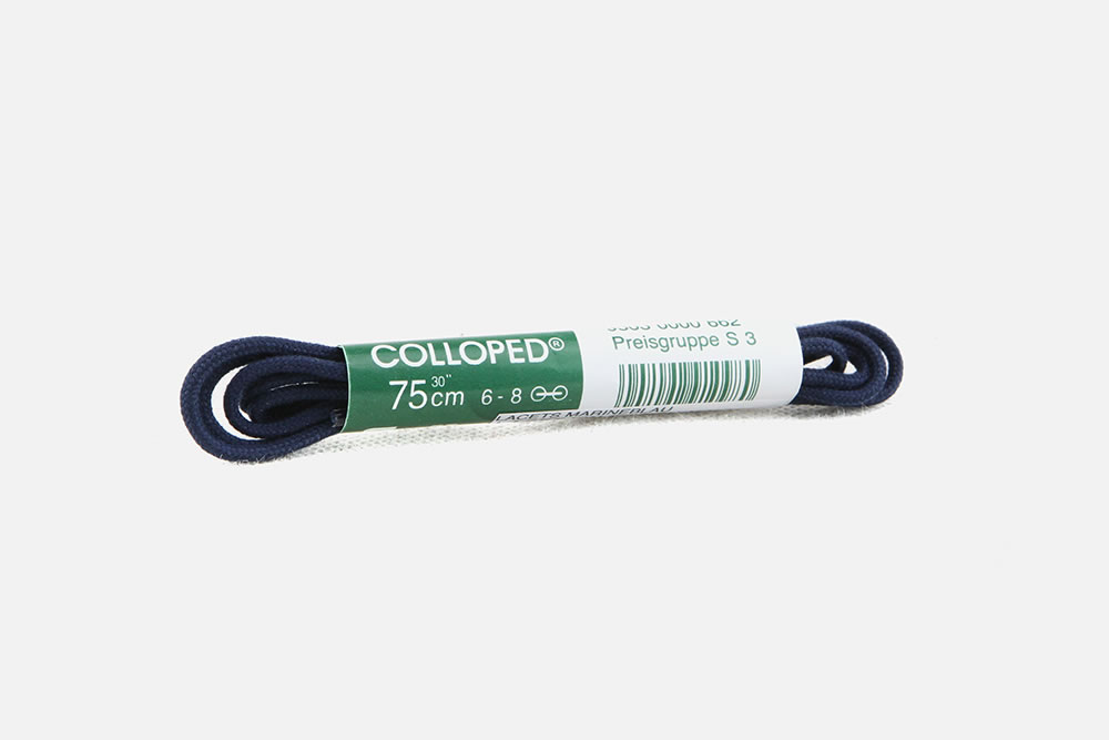 LACET FIN COTON NAVY