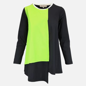 TOP ROSINA VERT NOIR IVOIRE - Image 1