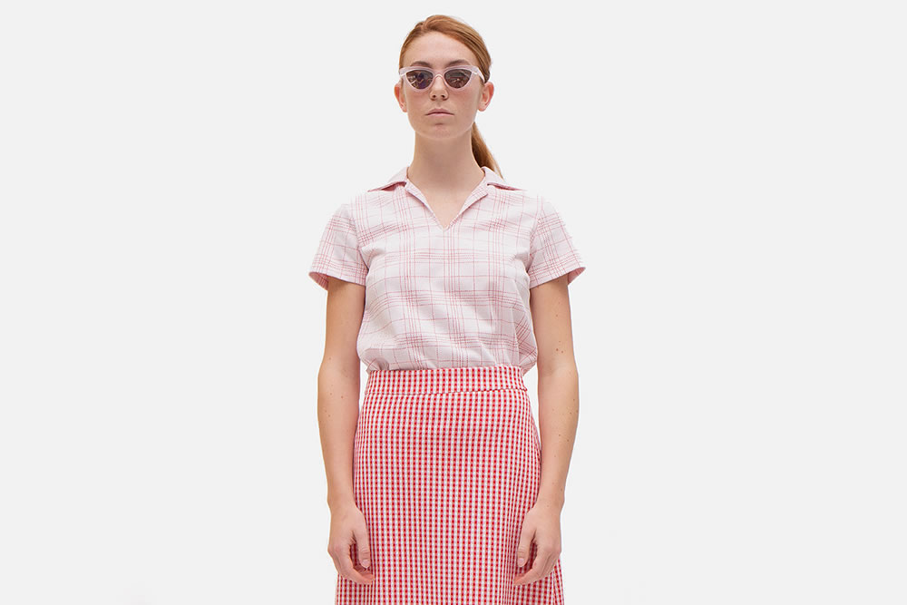 TOP TRENTINO CARREAUX ROUGE