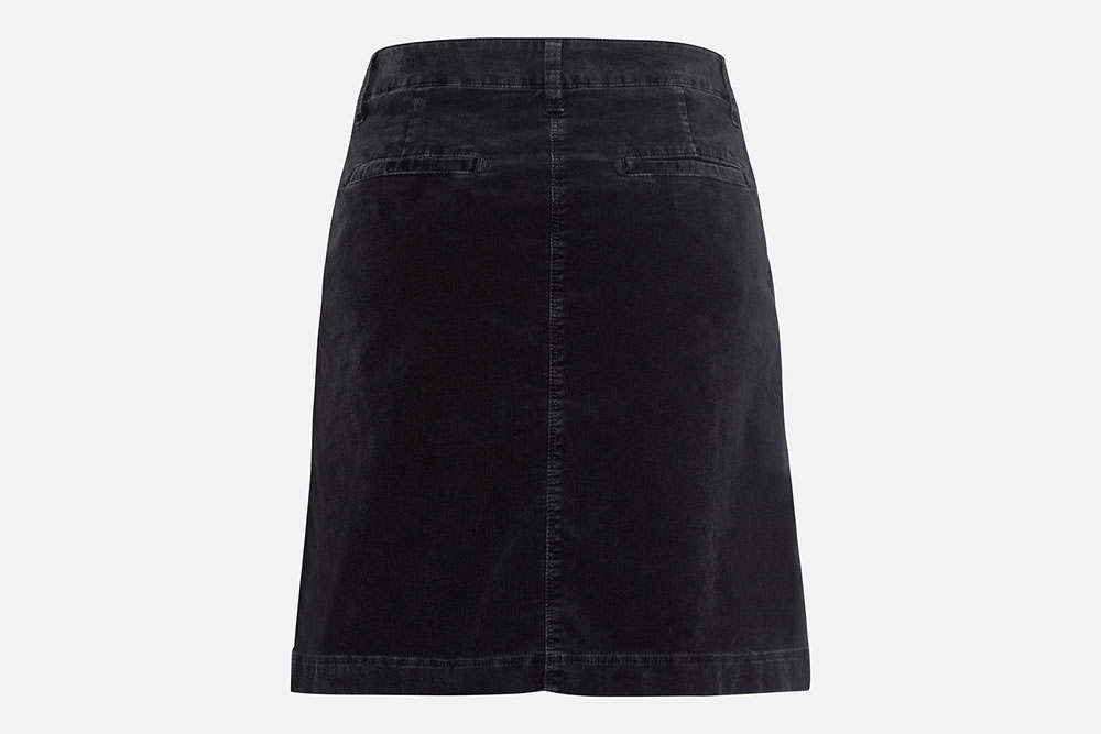 JUPE KIM VELOURS ASPHALT