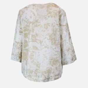 VIANA LIN BEIGE ET BLANC - Image 2