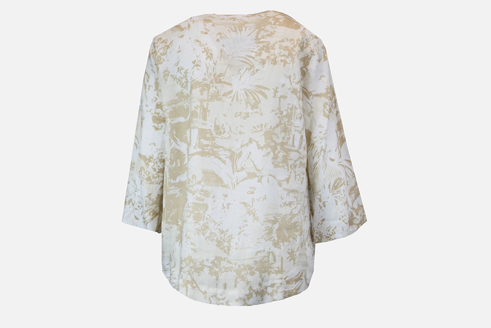 VIANA LIN BEIGE ET BLANC