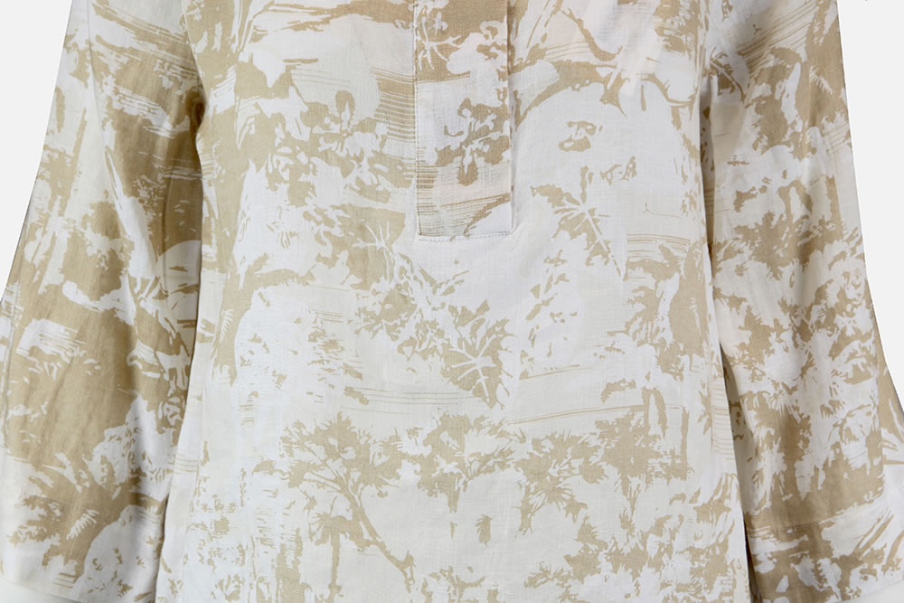 VIANA LIN BEIGE ET BLANC