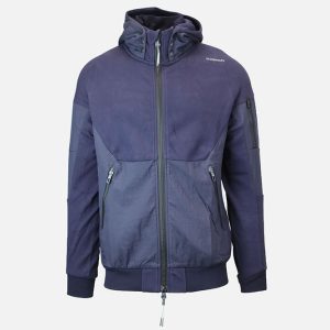 FALCON HOODED JACKET NAVY - Image 1