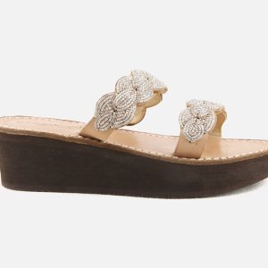 ERONGO WEDGE BROWN SILVER - Image 1