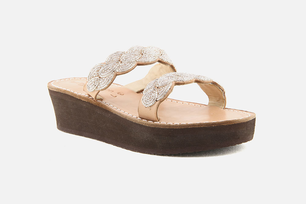 ERONGO WEDGE BROWN SILVER