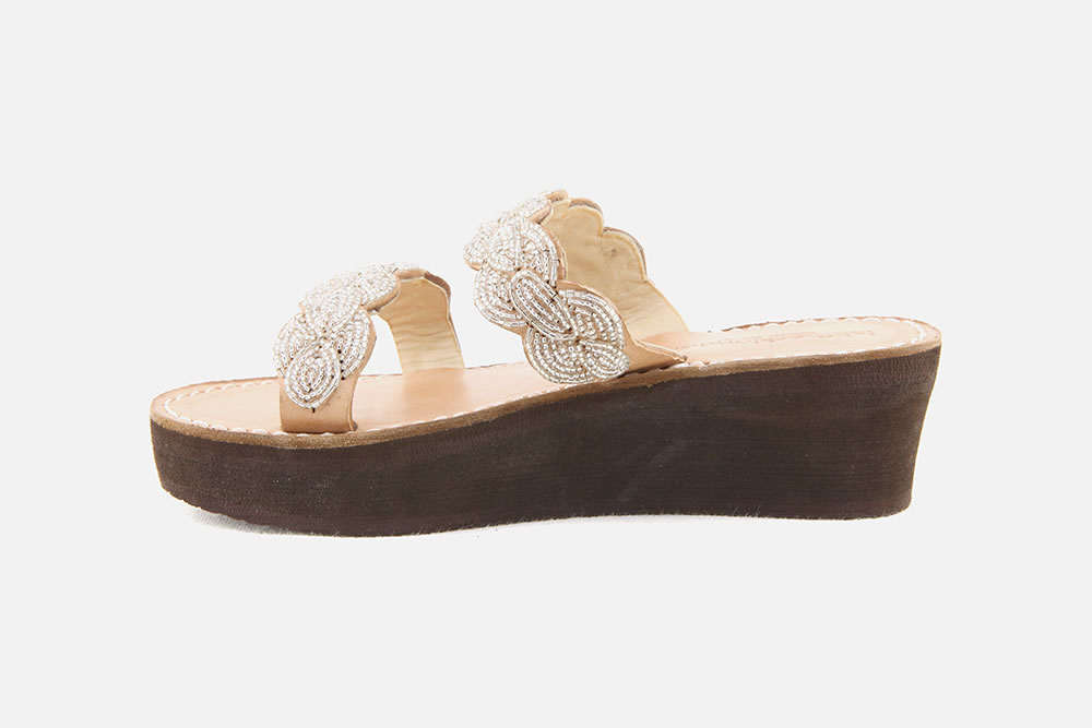 ERONGO WEDGE BROWN SILVER
