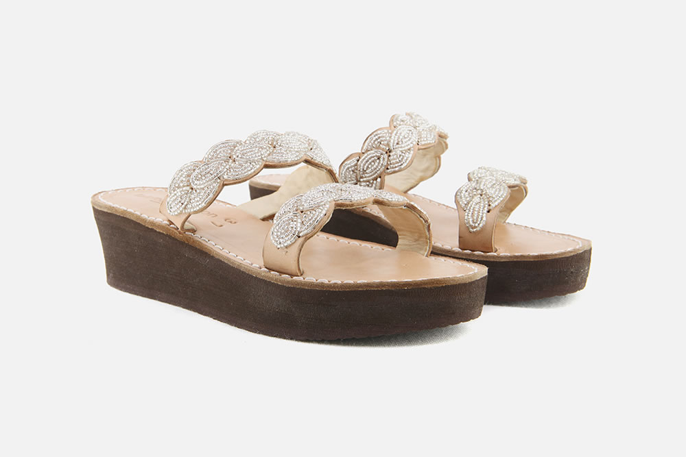 ERONGO WEDGE BROWN SILVER
