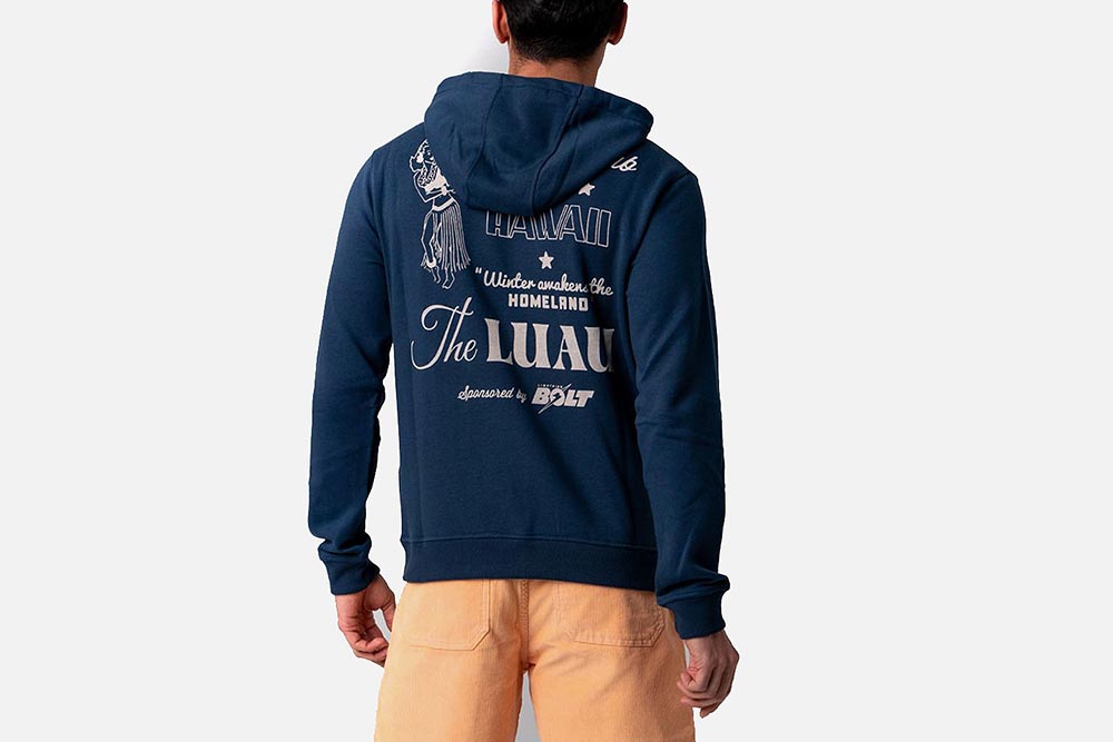 LUAU BLUE FLEECE HOODIE