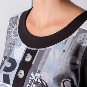 ROBE ANNA GREY BLACK – Image 6