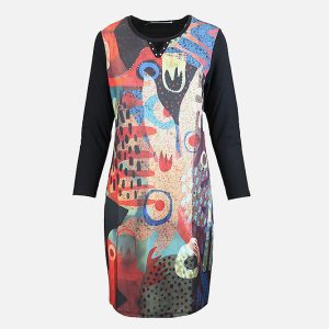ROBE KARMEN NOIR MULTI – Image 1