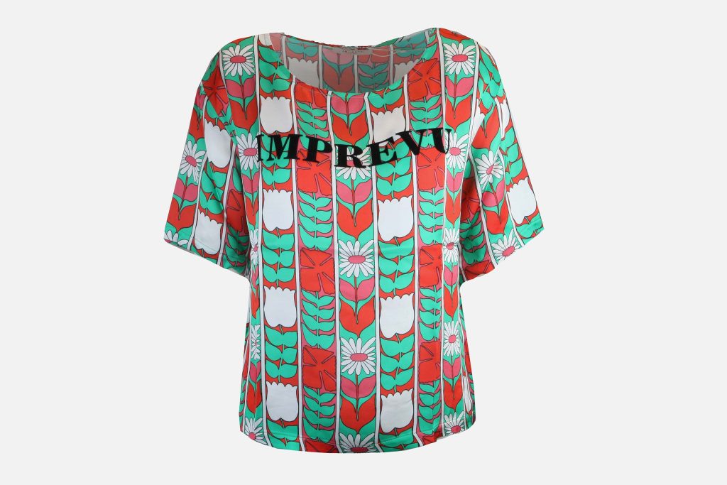 TOP RETRO FLOWER IMPREVU