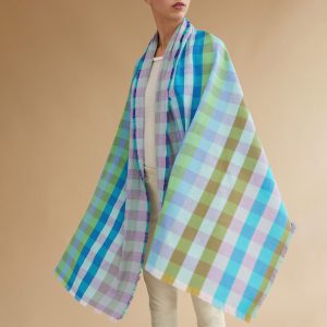 FOULARD HENRI BLUE MULTI – Image 2