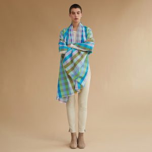 FOULARD HENRI BLUE MULTI – Image 3