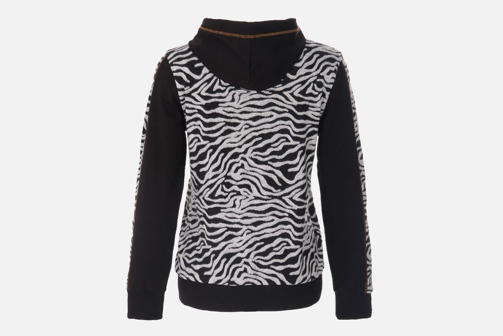 HOODIE BLACK ZEBRA