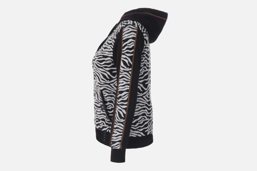 HOODIE BLACK ZEBRA
