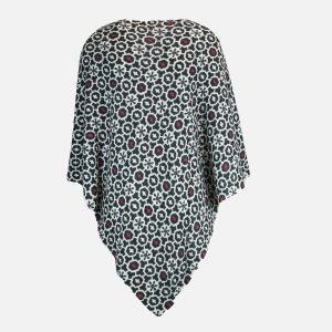 PONCHO 2 FACE NOIR BLANC RUBY - Image 3