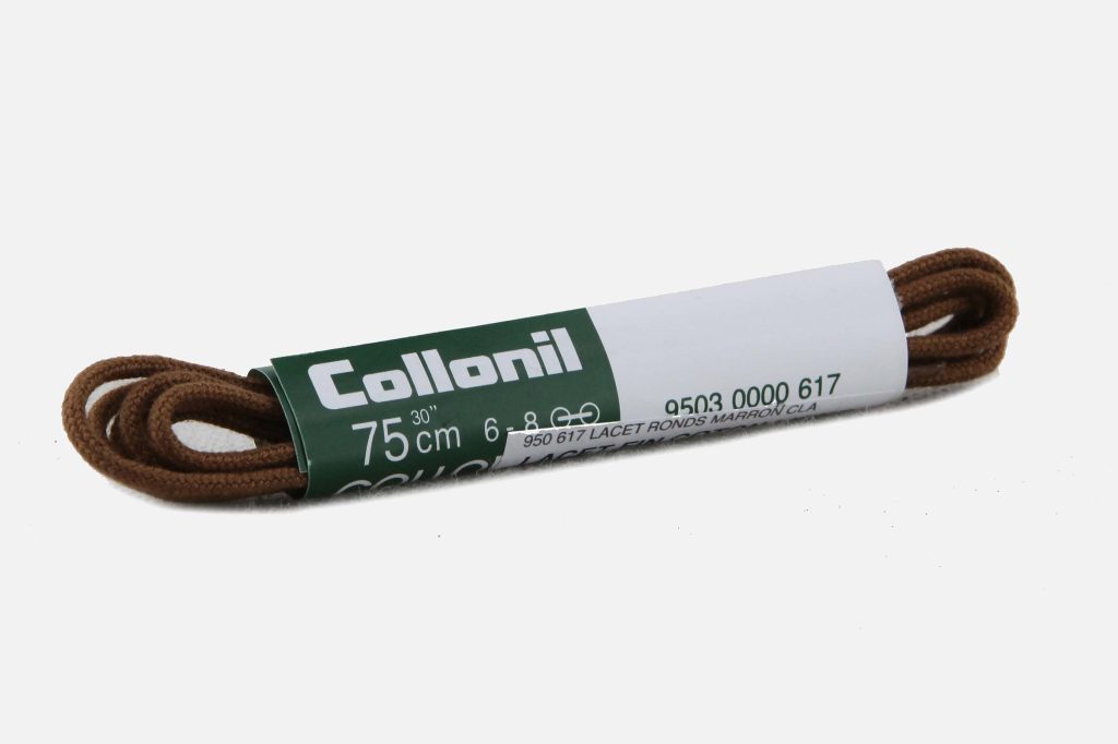 LACET FIN COTON LIGHT BROWN