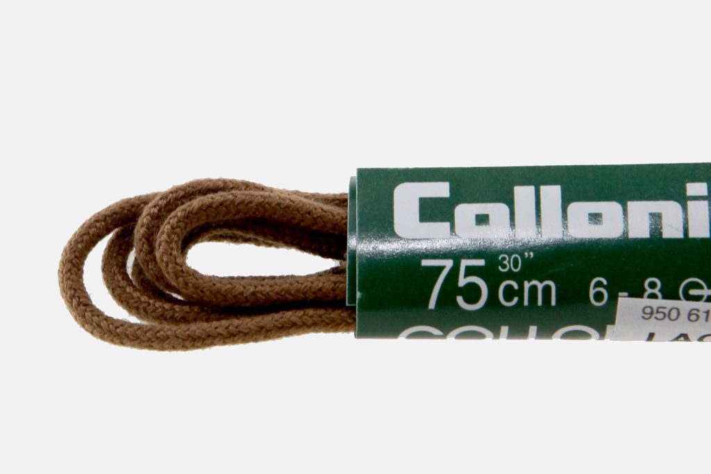 LACET FIN COTON LIGHT BROWN