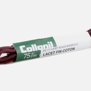 LACET FIN COTON BORDEAUX – Image 1