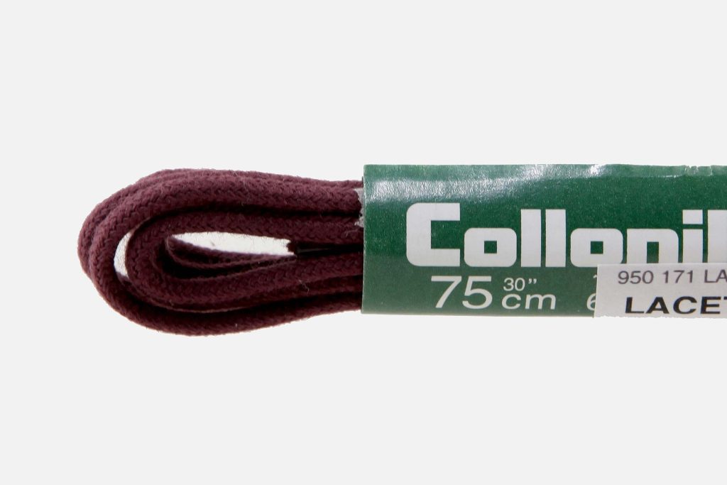 LACET FIN COTON BORDEAUX