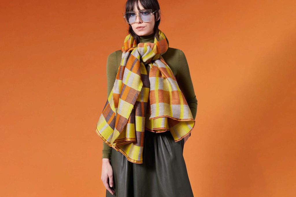 FOULARD ANIA GREEN RUST