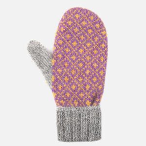 MOUFLES KIDS KIM GREY PURPLE - Image 4