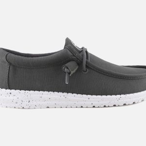WALLY SLUB CANVAS DARK GREY – Image 1