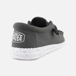 WALLY SLUB CANVAS DARK GREY – Image 3