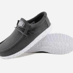 WALLY SLUB CANVAS DARK GREY – Image 5