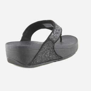 LULU TOE POST GLITTER BLACK - Image 3