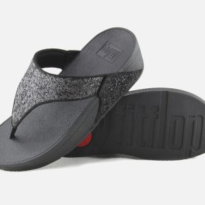 LULU TOE POST GLITTER BLACK - Image 5