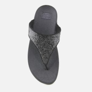 LULU TOE POST GLITTER BLACK - Image 6