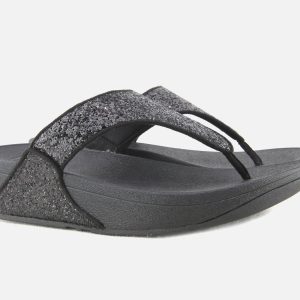 LULU TOE POST GLITTER BLACK - Image 7