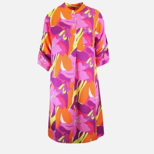 EPOK DRESS PURPLE ORANGE - Image 1