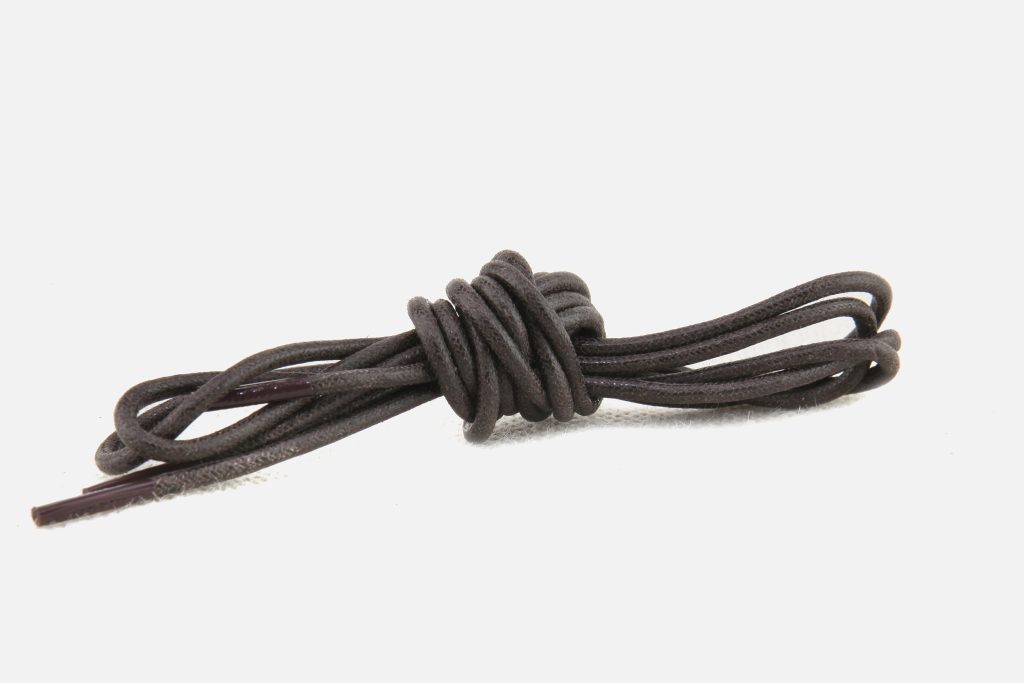 LACETS CJ CIRE DARK BROWN