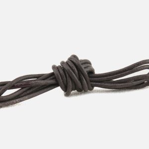 LACETS CJ CIRE DARK BROWN - Image 1