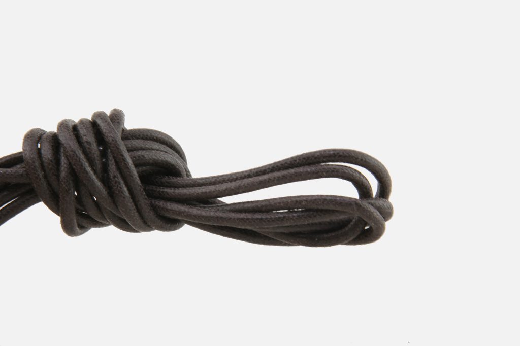 LACETS CJ CIRE DARK BROWN